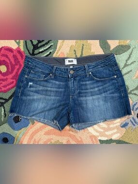 Paige Jimmy Jimmy Short, denim, size 28
